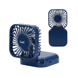 Image of Whirlwind Mini Folding Rechargeable Fan w. Lanyard