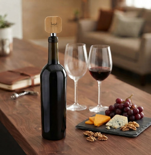 Kirtle Bamboo Bottle Stopper w/Bottle Opener image thumbnail