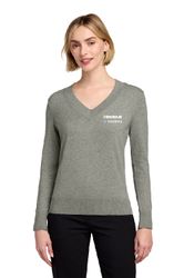 Image of Brooks Brothers® Women’s Cotton Stretch V-Neck Sweater