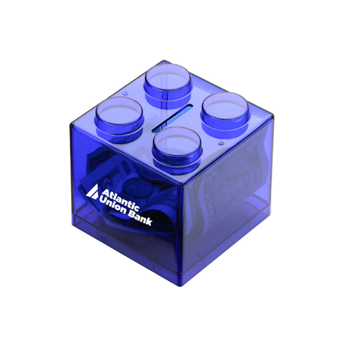 Money Stack Coin Bank- Blue image thumbnail
