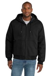 Image of CornerStone Tall Duck Cloth Hooded Work Jacket. TLJ763H