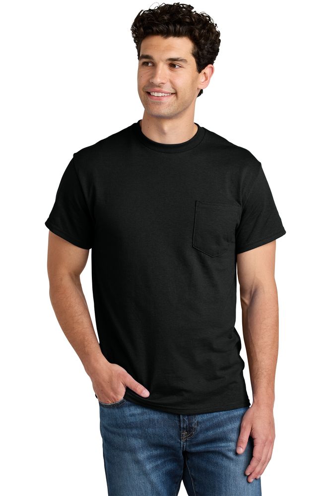 Gildan - DryBlend 50 Cotton/50 Poly Pocket T-Shirt. 8300 primary image