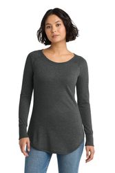 Image of District Women's Perfect Tri Long Sleeve Tunic Tee. DT132L
