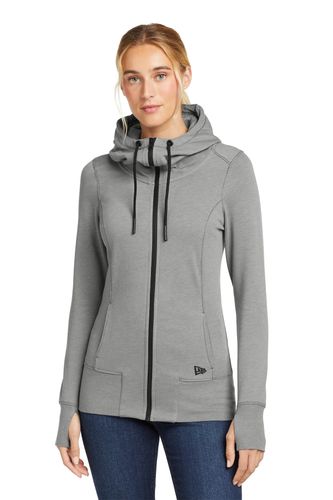 New Era Women's Tri-Blend Fleece Full-Zip Hoodie. LNEA511 image thumbnail