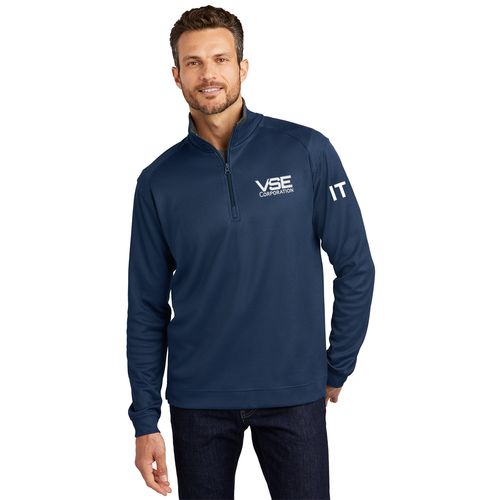 VSE Corporation Vertical Textured 1/4 Zip Pullover image thumbnail