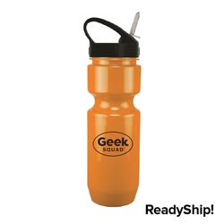 Image of 22oz Sports Bottle with Lid + Straw