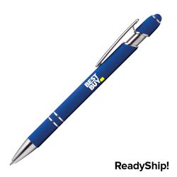 Image of Pack of 10 - Soft Grip Pen with Stylus