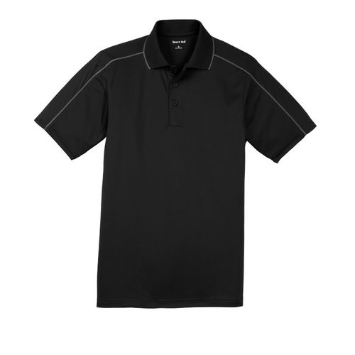 Men's Micropique Piped Wicking Polo image thumbnail