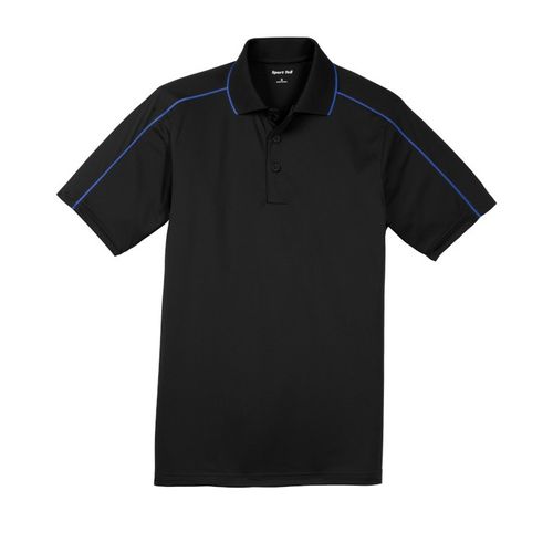 Men's Micropique Piped Wicking Polo image thumbnail