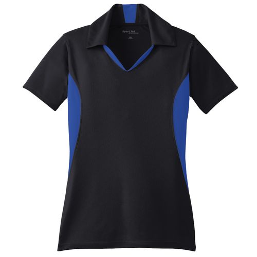 Women’s Micropique Colorblock Wicking Polo image thumbnail