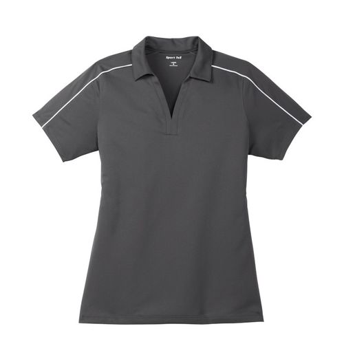 Women's Micropique Piped Wicking Polo image thumbnail