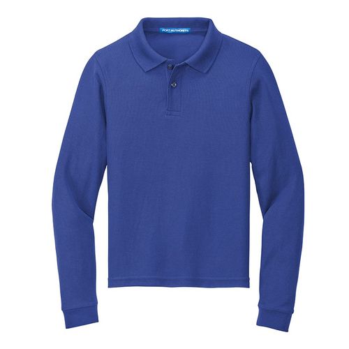Youth Long Sleeve Polo  image thumbnail