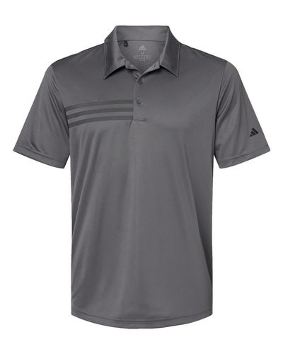 Men's Adidas Classic Striped Polo image thumbnail