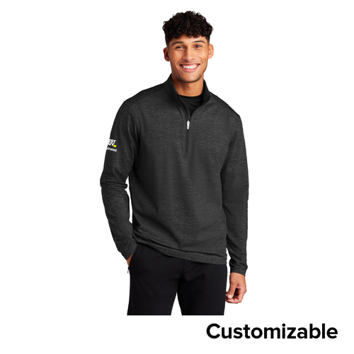Men's Stretch Reflective Heather 1/2-Zip Pullover image thumbnail