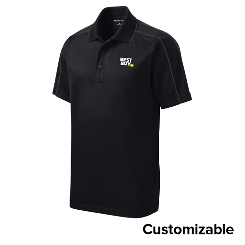 Men's Micropique Piped Wicking Polo image thumbnail