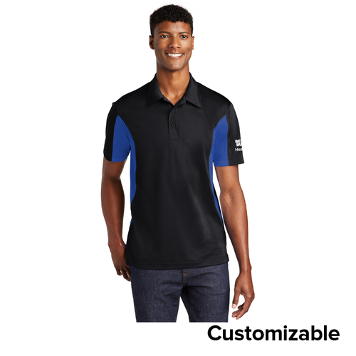 Men’s Micropique Colorblock Wicking Polo image thumbnail