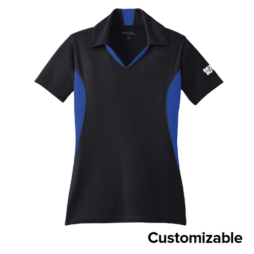 Women’s Micropique Colorblock Wicking Polo image thumbnail
