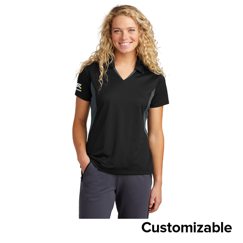 Women’s Micropique Colorblock Wicking Polo image thumbnail