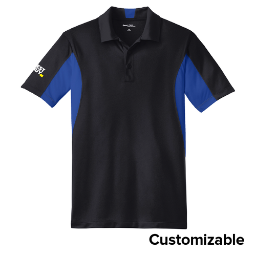 Men’s Tall Micropique Colorblock Wicking Polo image thumbnail