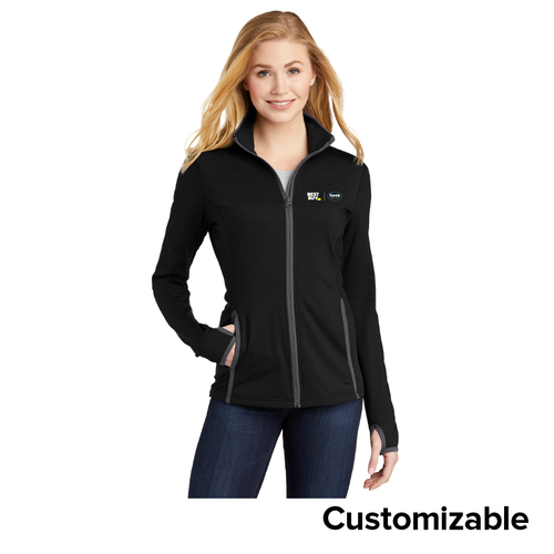 Women's Stretch Contrast Full-Zip  image thumbnail
