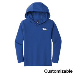 Image of Youth Tri-Blend Hooded Long Sleeve Shirt 