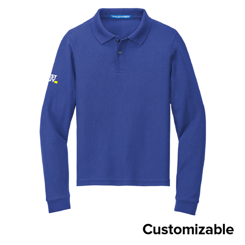 Youth Long Sleeve Polo  image thumbnail