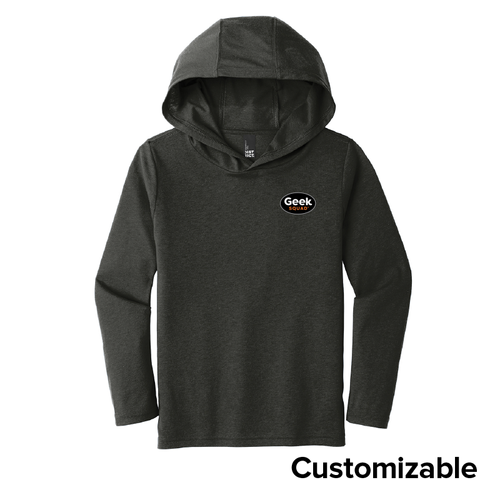 Youth Tri-Blend Hooded Long Sleeve Shirt image thumbnail