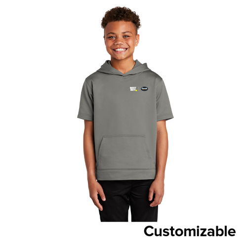 Youth Short Sleeve Hooded Pullover image thumbnail