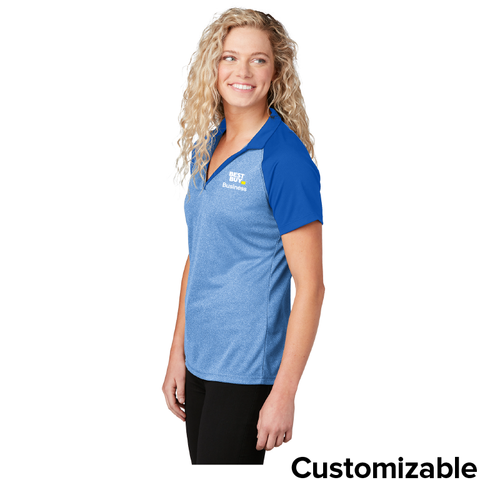 Women's Raglan Performance Polo  image thumbnail