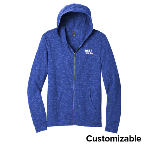 Men's Heathered Full-Zip Hoodie image thumbnail
