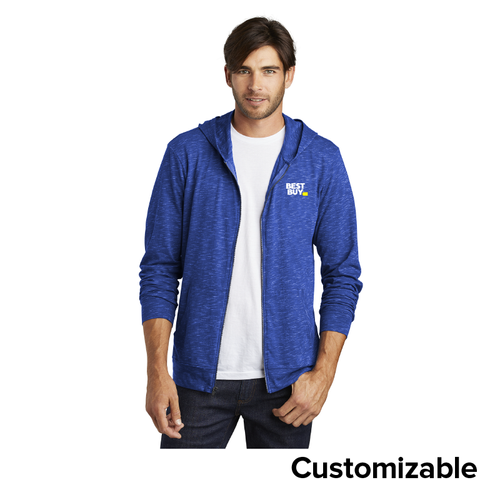 Men's Heathered Full-Zip Hoodie image thumbnail