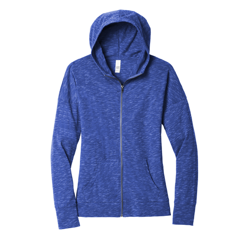 Women's Heathered Full-Zip Hoodie image thumbnail