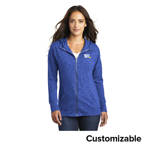 Women's Heathered Full-Zip Hoodie image thumbnail