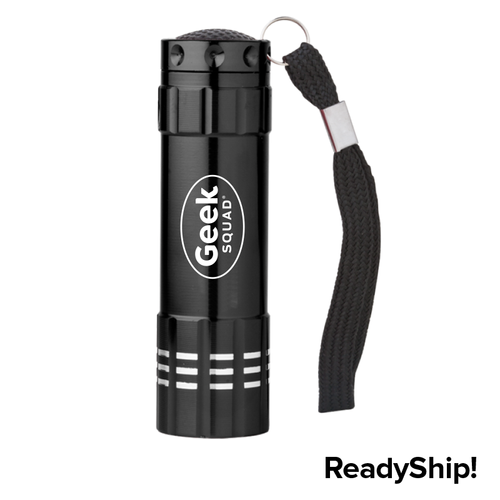 Geek Squad Aluminum Flashlight with Strap image thumbnail