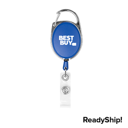 Image of Pack of 5 Carabiner Badge Reel with  Alligator Clip