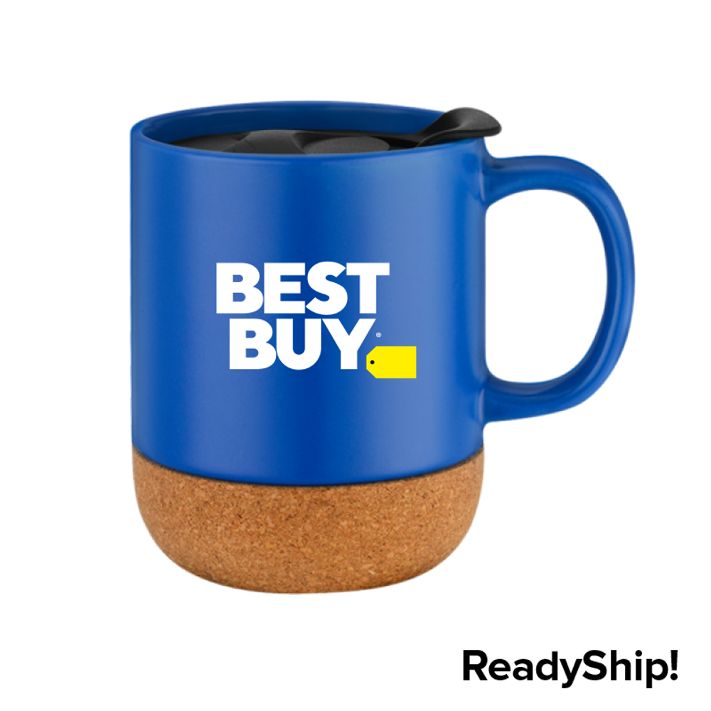 12oz Cork Base Ceramic Mug  primary image
