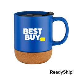 Image of 12oz Cork Base Ceramic Mug 