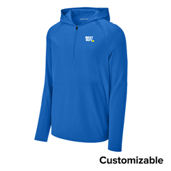 Image of Men's Replay 1/2-Zip Long Sleeve Hooded Jacket