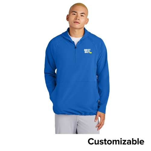 Men's Replay 1/2-Zip Long Sleeve Hooded Jacket image thumbnail