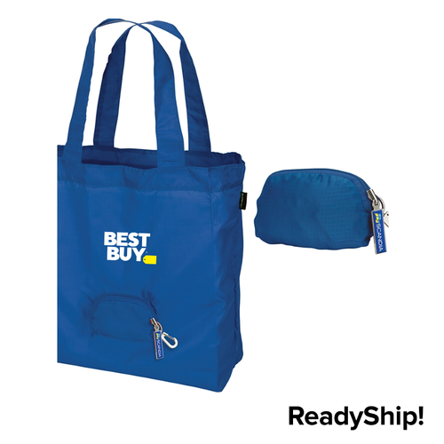 Foldable Tote Bag with Zip Pocket image thumbnail