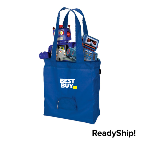 Foldable Tote Bag with Zip Pocket image thumbnail