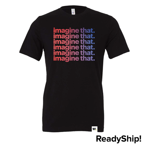 Black Unisex imagine that. T-Shirt image thumbnail