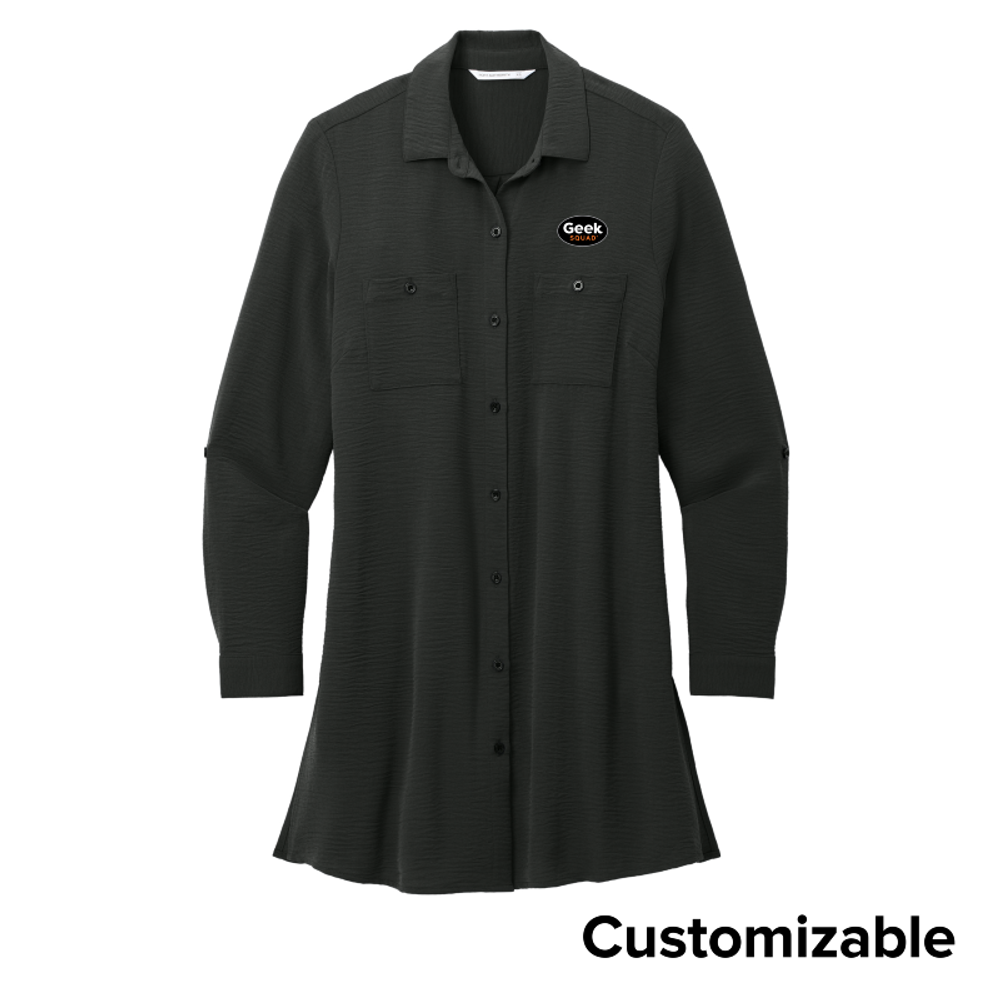 Women's Textured Crepe Long Tunic primary image