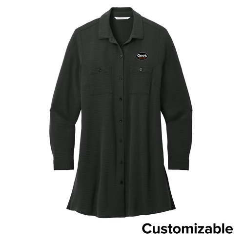 Women's Textured Crepe Long Tunic image thumbnail