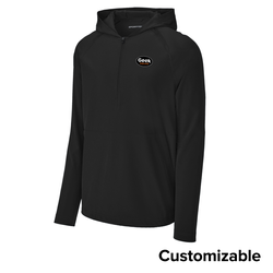 Image of Men's Replay 1/2-Zip Long Sleeve Hooded Jacket
