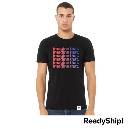 Black Unisex imagine that. T-Shirt image thumbnail