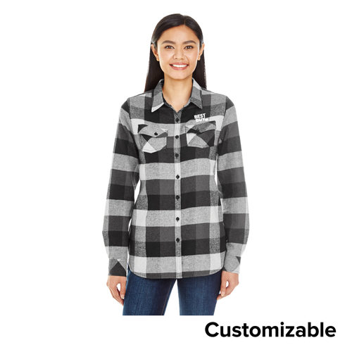 Women's Harvest Plaid Flannel Shirt image thumbnail