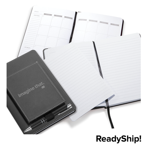 Hardcover Journal with Cell Phone Pocket image thumbnail