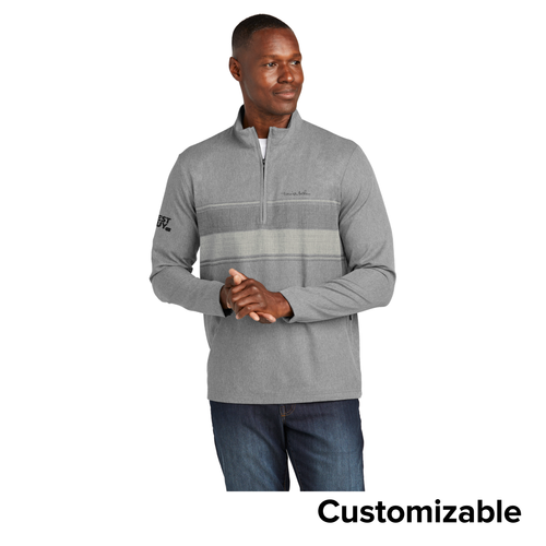 Men's TravisMathew Striped 1/4-Zip Pullover image thumbnail