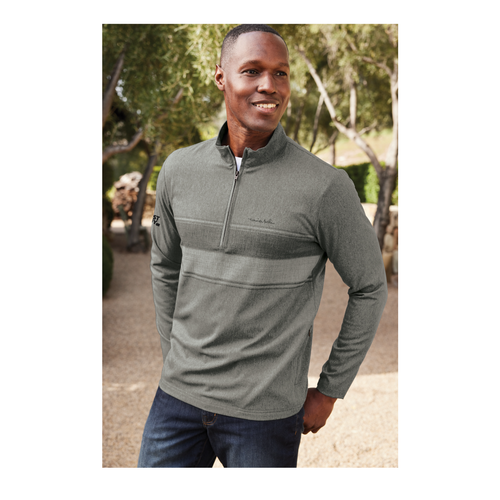 Men's TravisMathew Striped 1/4-Zip Pullover image thumbnail
